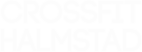 Crossfit halmstad logotyp vit